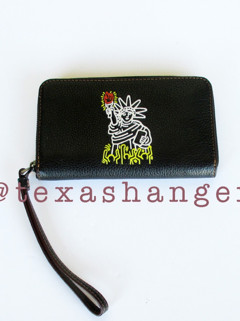 Coach x Keith Haring Leather Phone Wallet NWT